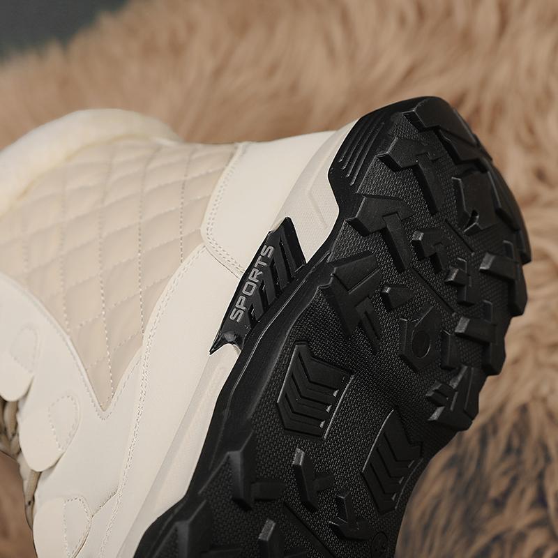 Herren Winter Schneestiefel Damen Warme Wanderstiefel Unisex Langlebige Outdoorstiefel für Paare Übergröße