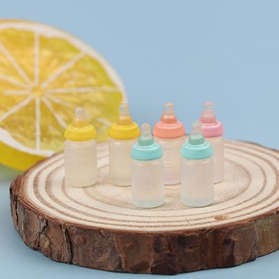 6 vnt 1:12 Lėlių namelio miniatiūrų Pieno buteliukas Kūdikio buteliuko modelis Lėlių namelio dekoras