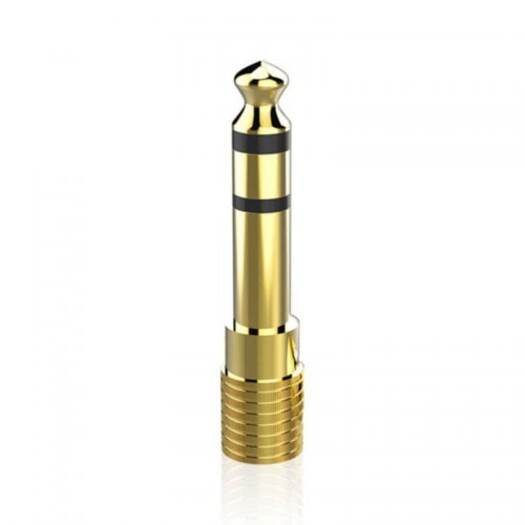 

Домофоны Дверные звонки 6,35 мм «папа» на 3,5 мм «мама» аудиоадаптер золотой