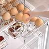 12/18 Grid Drawer Style Egg Holder Food Grade Stackable Fresh Keeping Box Kitchen Fridge Household Egg Storage Organizer Shelf