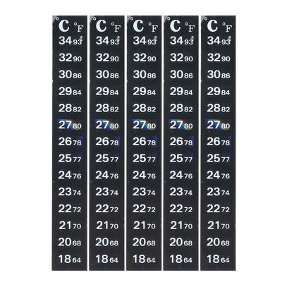 5Pcs Aquarium Fish Tank Thermometer Strip High Precise Digital Dual Temperature Display Sticker Easy Read