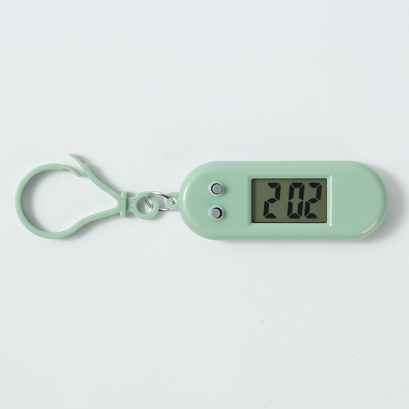 Mini Digital LCD Macaron Clock Keychain - Exquisite Backpack Charm Gift