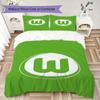 VfL Wolfsburg Pattern Bedding Uilt Set Uilt Cover Pillowcase Home Decoration Birthday Gift (1 * Duvet Cover + 2 * Pillowcase  Without Core)100