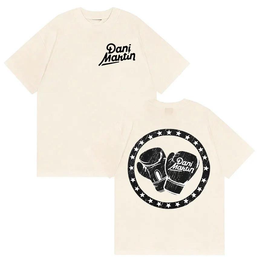 Dani Martin 2026 Lo Que Me Dé La Gana Album T-Shirt Herren Popmusik Hip Hop Kurzarm Streetwear Baumwoll-T-Shirt