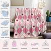 Grid Heart Flannel Blanket Perfect for Sofa Office Bed Travel Sleep Read Relax Camping four season use