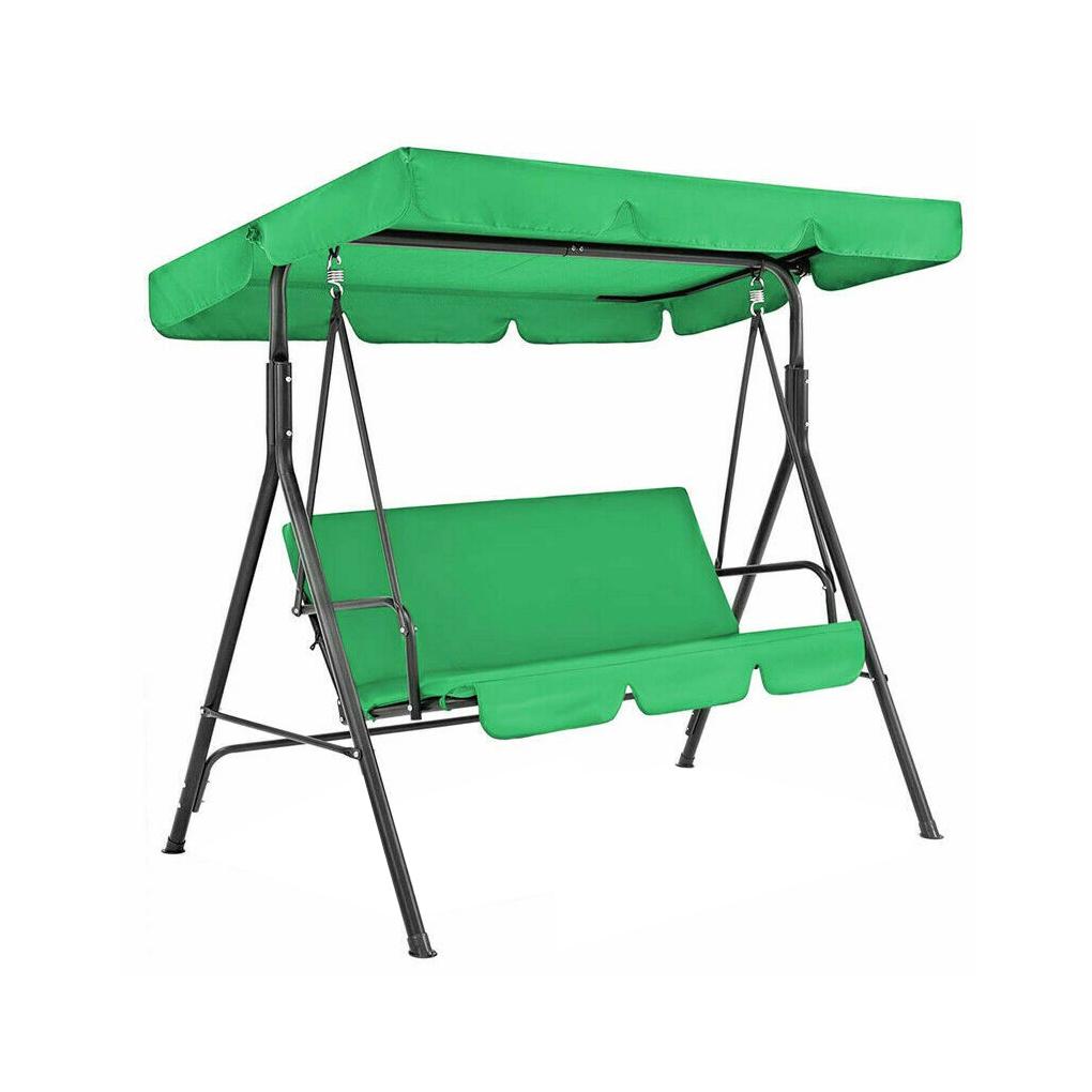 2pcs/set Garden Chairs Patio Swing Cover Set Waterproof UV-resistant Swing Canopy Seat Top Cover +Seat Cover (No Swing Chair)