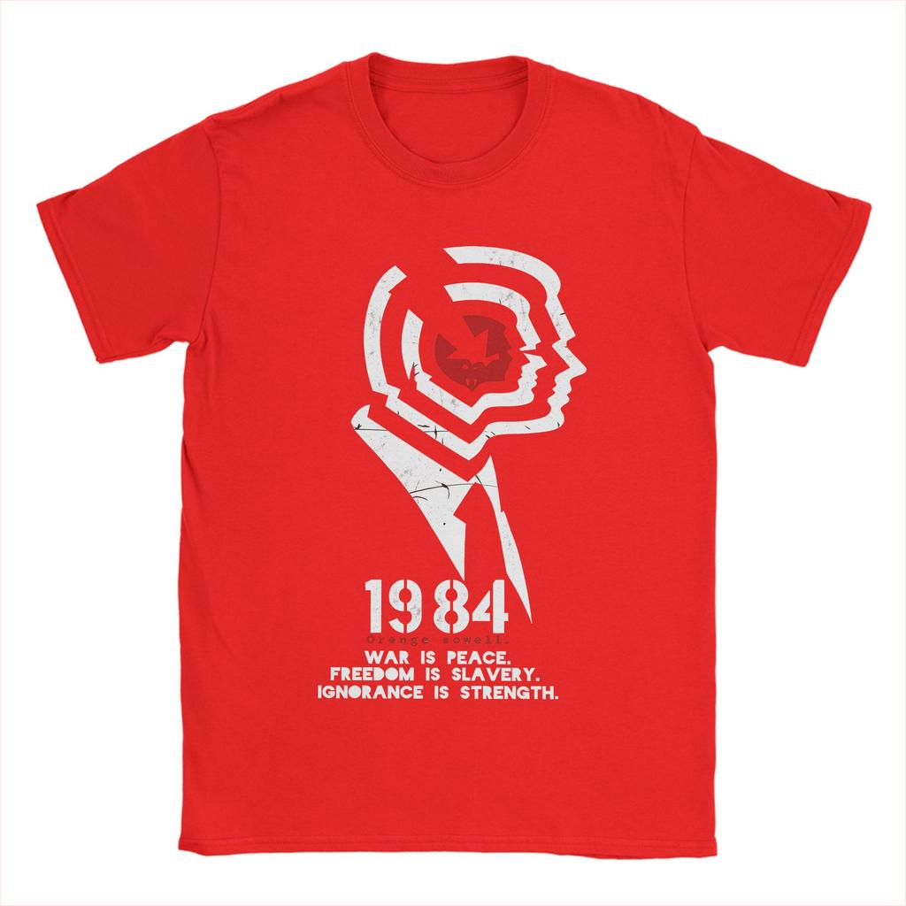 Unisexs TShirts 1984 Big Brother Unique Pure Cotton Tee Shirt Short Sleeve T Shirts Crewneck Clothing Graphic Printed