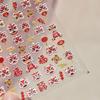 1PCS 5D Embossed Nail Sticker Cute Gray Cake Teddy Bear Bow Cartoon Nail Art Stickers Self Adhesive Nails Decorations Decals DlY