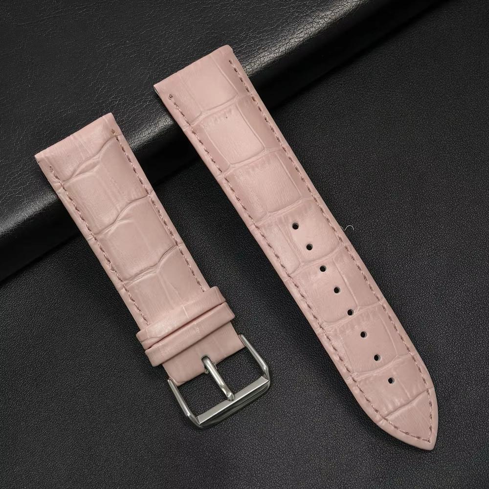 20mm 22mm Leather Strap for Redmi Watch 5 / 3 Active Lite Soft Business Wristband Strap for Samsung Galaxy Watch 7 6 5 4 Classic