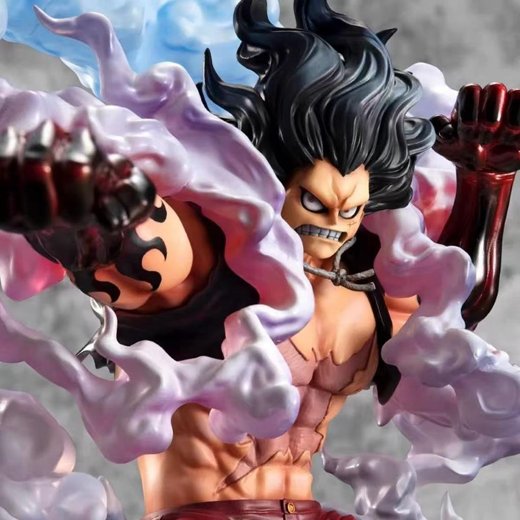 Anime One Piece Figure Model Fourth Gear Luffy Ape King Action Figure Battle Scene Model Pvc Statue Collection Toys Gifts