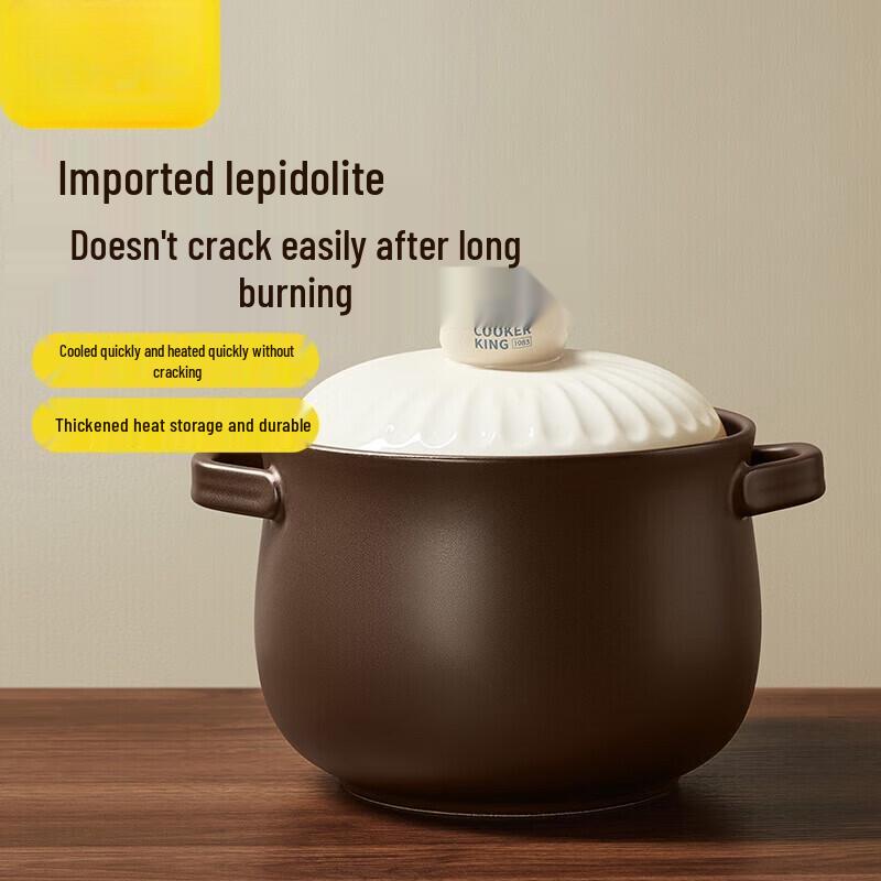COOKER KING 4.5L Ceramic Stew & Soup Pot