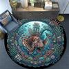 Underwater Marine Life Round Area Rug Under Office Chairs Bedroom Living Room Home Decor