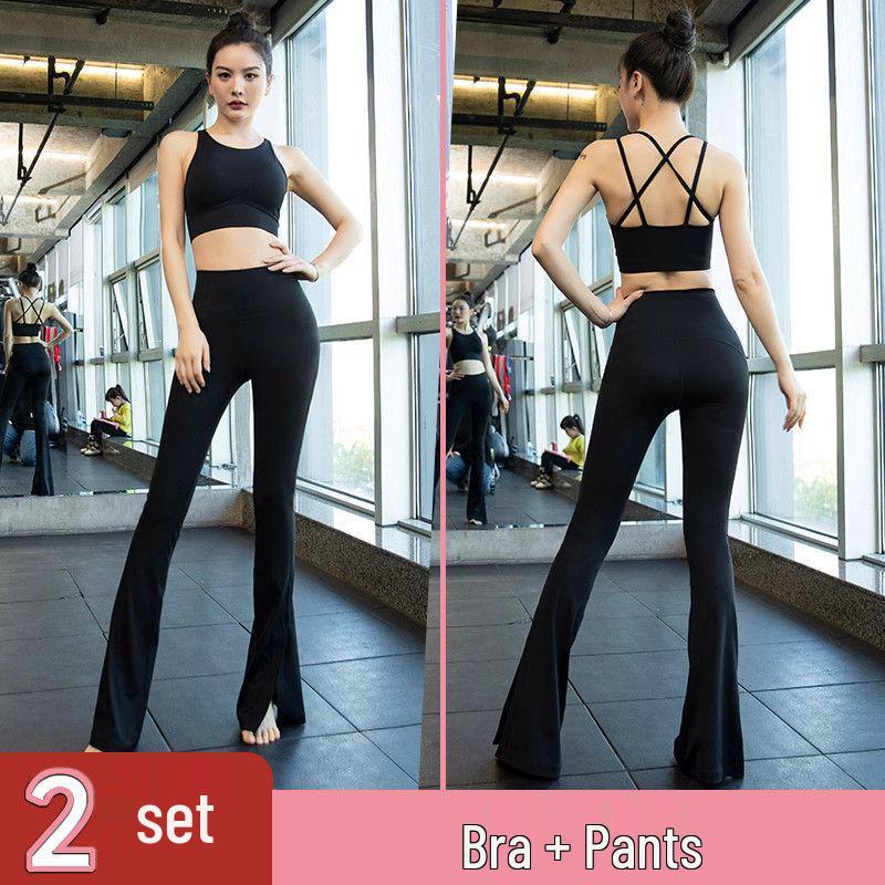 Women's High-Value Fashionable Yoga Set with Padded Bra and Stylish Back Tank - Perfect for Training, Running, and Fitness