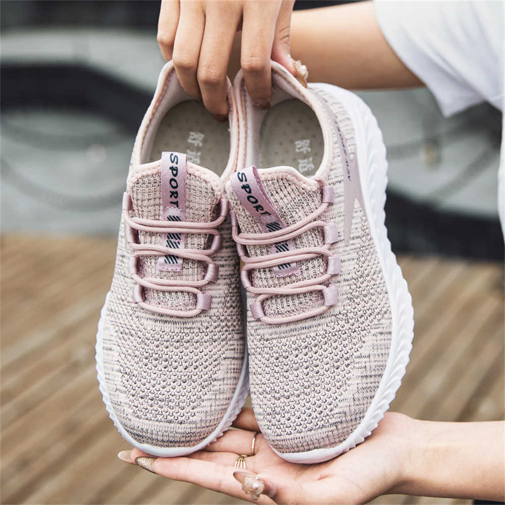 Fashion Autumn-spring Soft Sole Women Sneakers Loafers Designer Flats Lace-up Shoes Sport Dropship Drop Shipping Mobile Collection