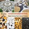 Courtyard Five-Color Pebble Paving: Natural Small Stones for Garden Landscaping