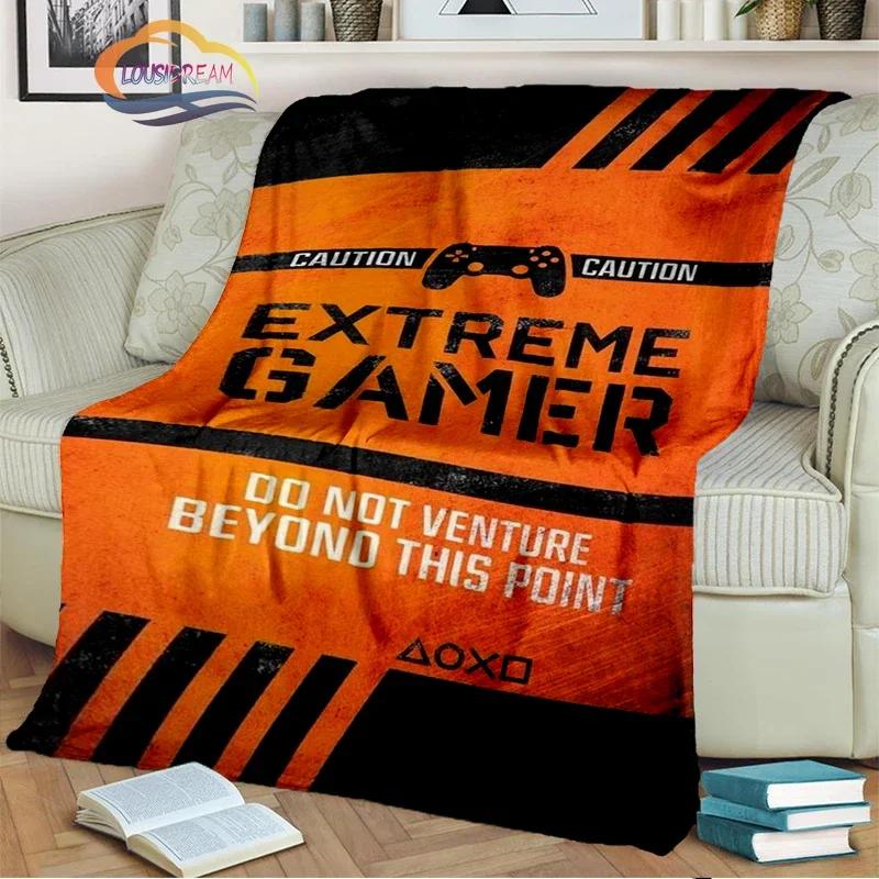 Game Blanket Pad S  Controller Soft and Comfortable  Sofa Bed Bedroom Decoration  Gamer Gift