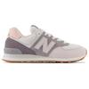 New Balance Nb 574 Retro Cushioning Durable Low-Top Running Shoes Unisex sneakers Gray Pink U574DGP