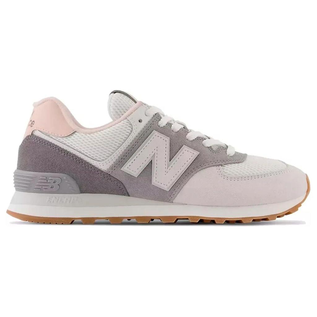 New Balance Nb 574 Retro Cushioning Durable Low-Top Running Shoes Unisex sneakers Gray Pink U574DGP