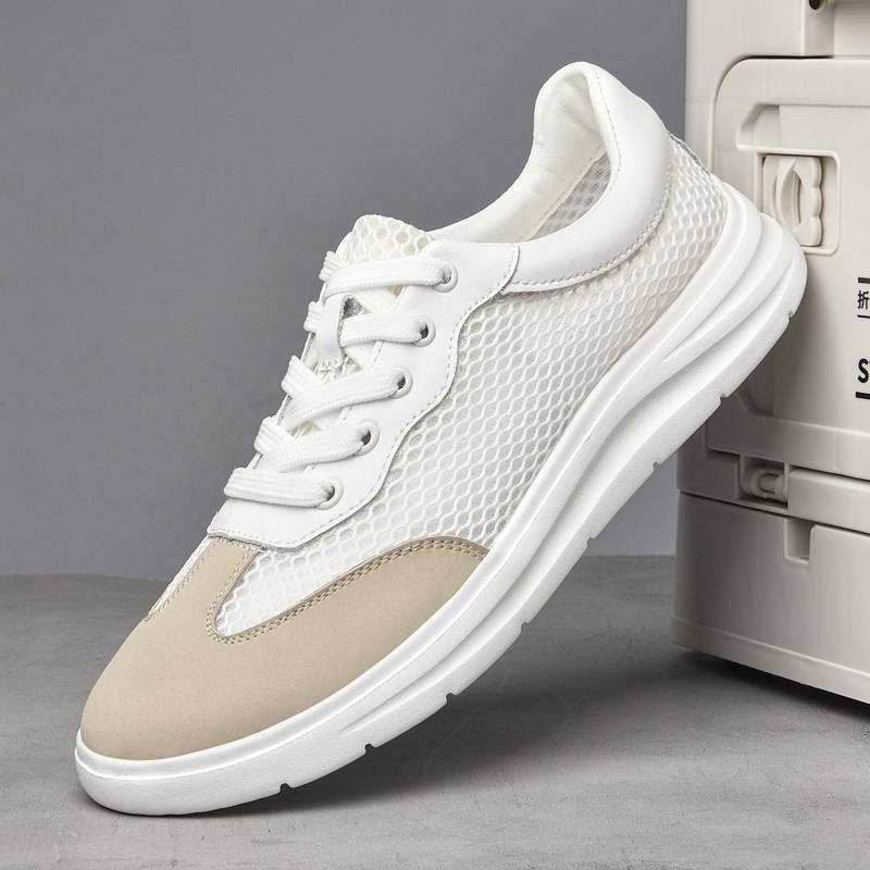 Fashion Tenis Masculino for Men Versatile Leather Sneakers Comfortable Men's Casual Shoes Lace Up Skateboard Footwear Vulcanized Shoes