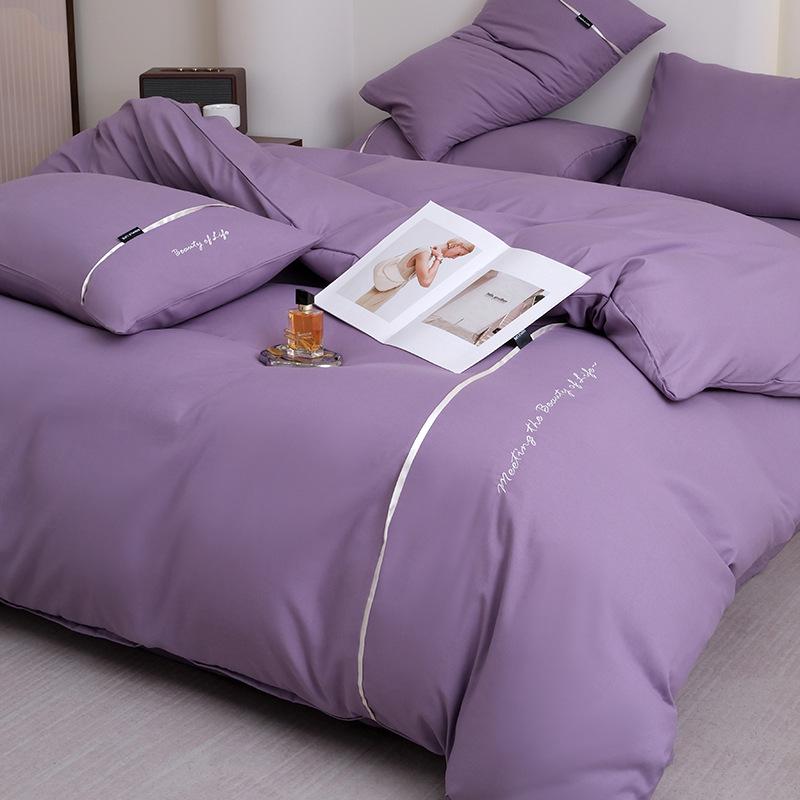 Luxury Five-Star Hotel White Linen Duvet Cover & Bedding Set