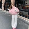 Autumn Winter Thicken Warm Parka Women Casual Sweety Solid Color Big Pocket Loose Jackets Outwear