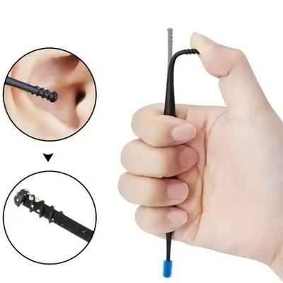 2pc Spiral Ear Spoon, Double Headed Rotating Ear Digging Spoon, EarPicking Tool, Double-Ended Earpick, Clean Ear Safety