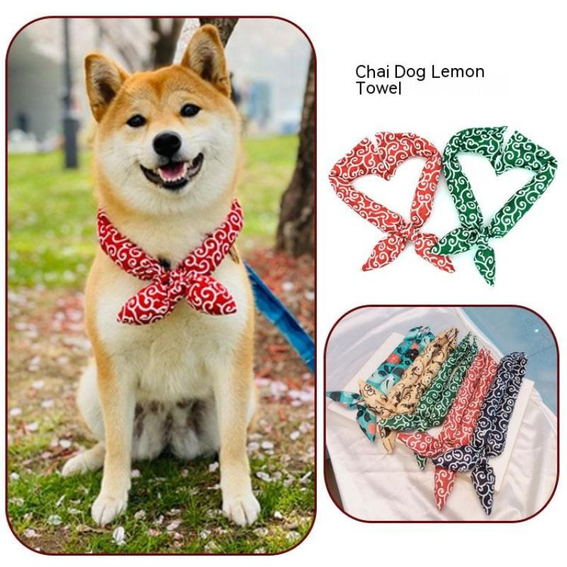 1pcs Dog Necklace Tie Cute Style Pet Dog Scarf Adjustable Size Dog Cat Bow Tie Pet Grooming Accessories Dog Cotton Bib Bandana