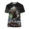 Latest Witcher 3D Printed T-shirt for Men, Role Playing Game Witcher King Assassin Casual Harajuku