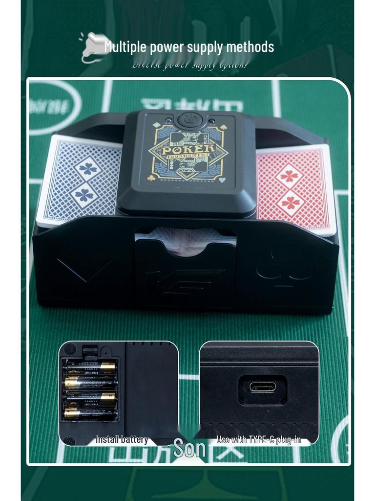 USB Automatic Card Shuffler - 2, 4, or 6 Decks 