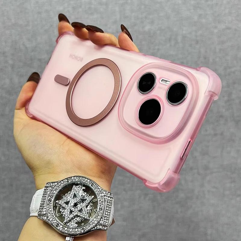 Airbag Shockproof Magnetic Wireless Charging Case For OPPO Reno 14 14F Reno13 13F Reno 13 12 F Pro 12F 11F Magsafe Clear Cover