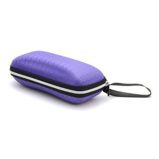 Fashion Zipper Rectangle Sunglasses Hard Travel Glasses Case Protection Box