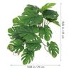Terrarium Plants Artificial Realistic Fake Lizard Turtles Habitat Leaves Faux Plants Reptile Tank Decor For Lizard Gecko Frog