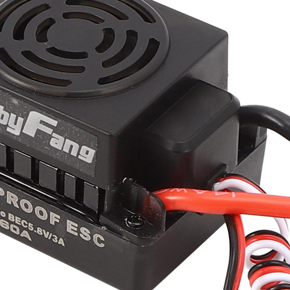 Details about / 3650 3100KV Brushless Motor Heat Sink 60A ESC+Waterproof BEC For 1//10 RC Car