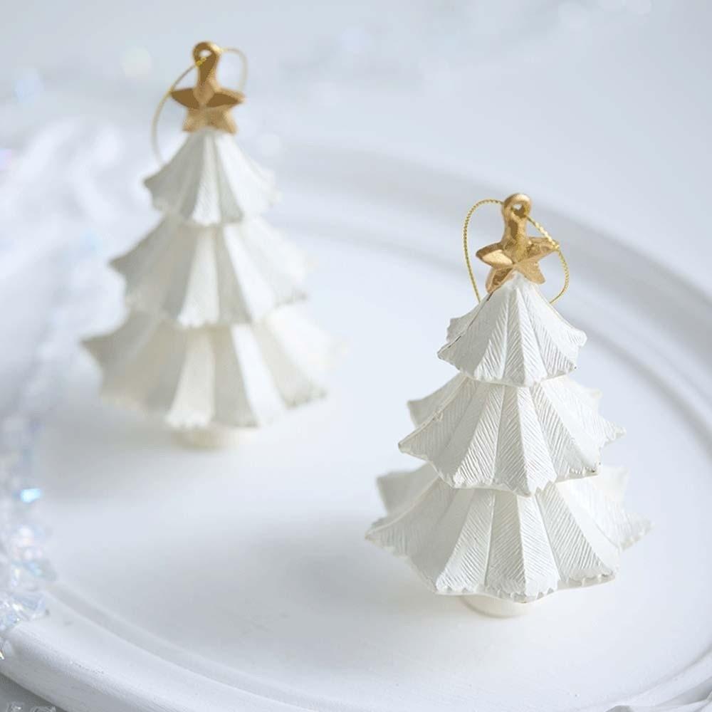 Romantic PVC Christmas Hanging Ornament House Snowflake Xmas Pendant Polyester Donut Christmas Tree Decoration Bar