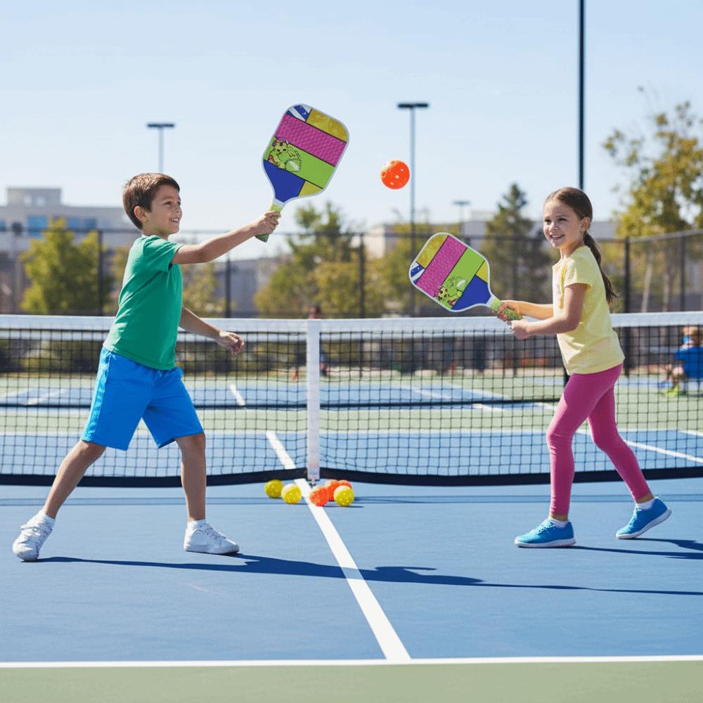 Lightweight Children's Pickleball Set Cartoon Children's Pickleball Rackets Pickle Ball Equipment