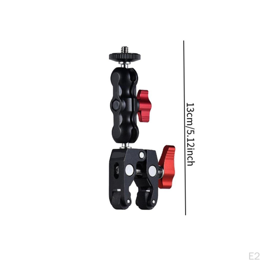 Action Camera Clamp Mount Extension Bracket for Microphone DSLR Flash 130mm