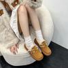Traube ma gleicher Stil, ein Pedal, warme und samtige Plateau-Baumwollschuhe, flauschige Schnalle, Birkenstock Schneestiefel, Damen neue Wintermodelle