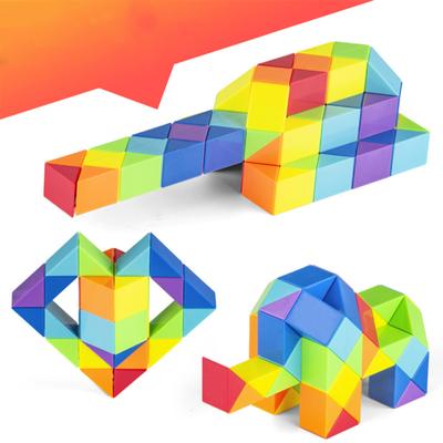 Dingsheng 24 36 48 60 72 Segmenty Magic Rule Snake Vícebarevná 3D logická hra Cube Twist