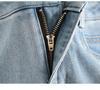 Damen Jeans mit hoher Taille, schmalem geradem Bein - Perfekt für Birnenformen