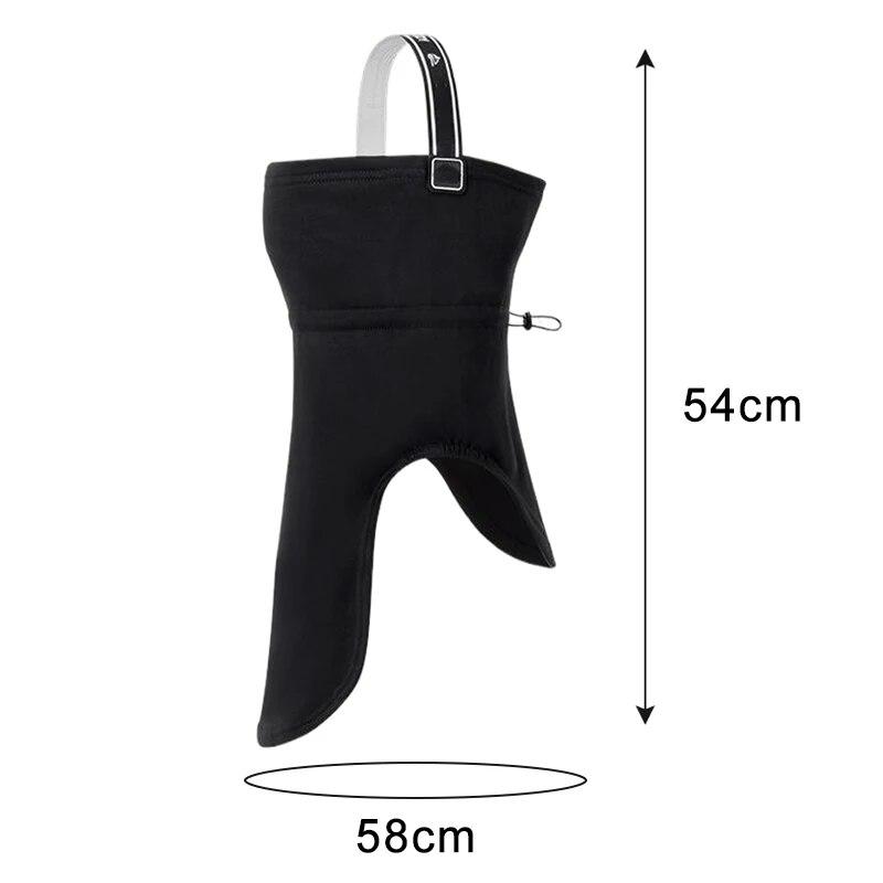 Winter Ski Face Mask Outdoor Riding Motorcycle Windproof Mask Headscarf Adjustable Warm Mask Scarf with Anti-Slip Headband