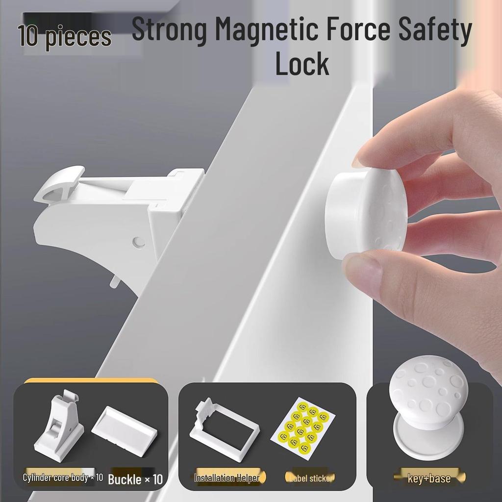 Multi-Function Child Safety Lock for Cabinets and Doors