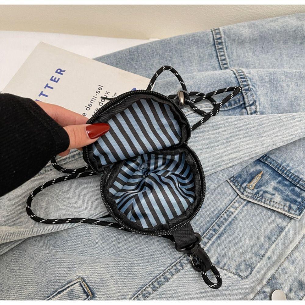 Denim Baseball Cap Crossbody Bag Earphone Storage Bag Canvas Coin Purse Mini Hat Wallet Daily