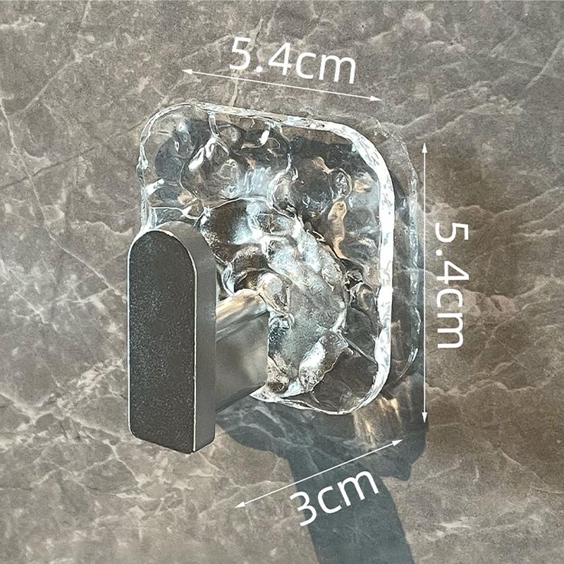 Punch-free Acrylic Hook Strong Viscose Adhesive Hook Load-bearing Door Back Wall Bathroom Kitchen Key Seamless Nail Clothes Hang