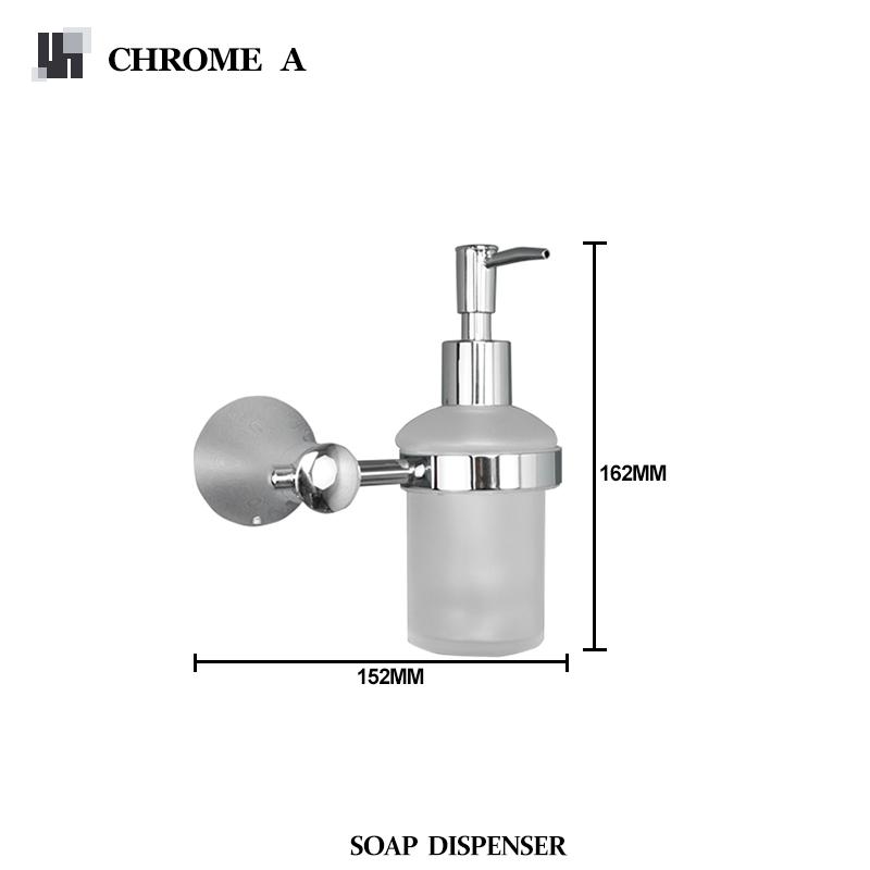 Dozator de săpun montat pe perete, dozatoare de săpun din oțel inoxidabil, detergent de bucătărie, pompă, sticlă, săpun, dozator de perete pentru baie