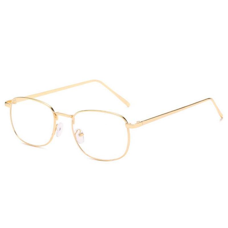 

Anti Blue Rays Square Myopia Glasses Finished Women Men Metal Stundent Shortsighted Prescription Eyeglasses 0 -0.5 -0.75 To -6 0