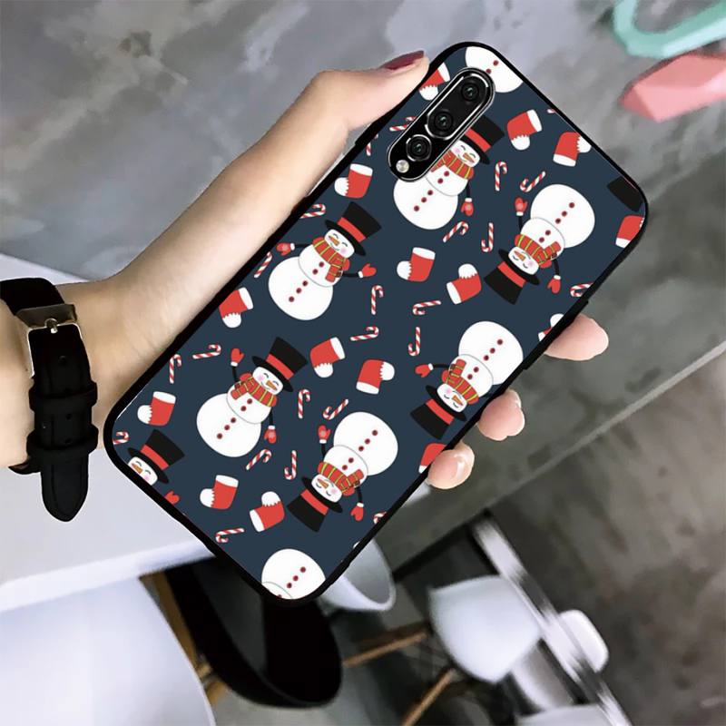 Merry Christmas Phone Case For Huawei G7 G8 P7 P8 P9 P10 P20 P30 Lite Mini Pro P Smart Plus Cove Fundas