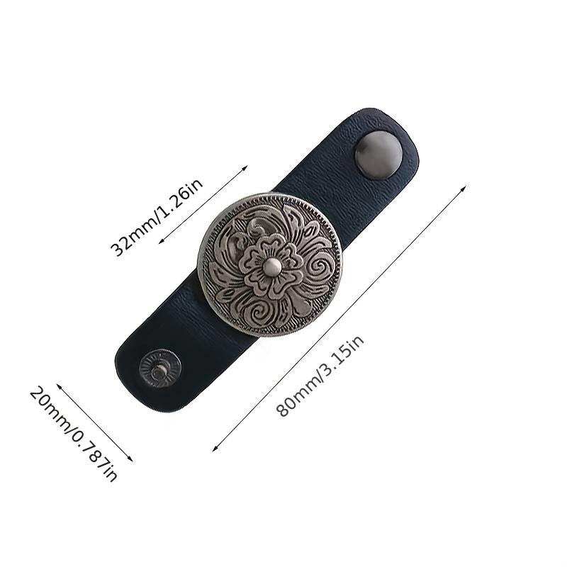 Elegant Vintage Arabesque Floral Cufflinks, Pentagram Scarf Fastener, Scarf Decorative Clip