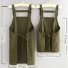 New Professional Barber Apron 2 Sizes Breathable Cooking Aprons Large Pocket Waterproof Working Clothes for Hairdressing