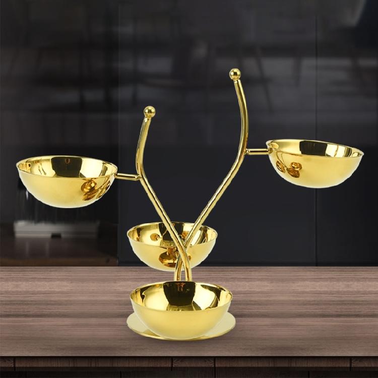 Multi Functional Stainless Steel Snacks Rack Efficient Candy Nut Serving Bowl For Home Parties And Campings