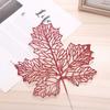 Wedding Home Glitter Glitter Leaves Christmas Tree Decor Artificial Flower Christmas Decorations